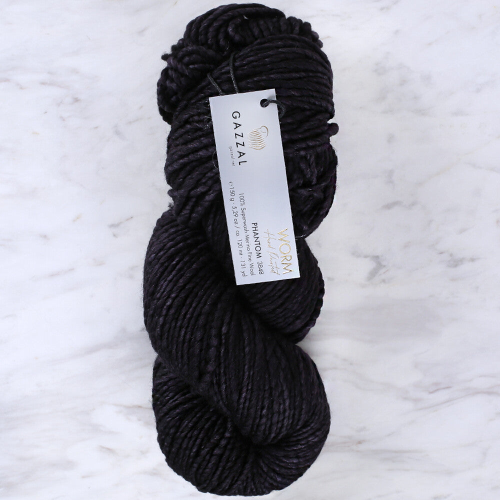 Gazzal Worm Koyu Lacivert El Örgü İpi - 3848